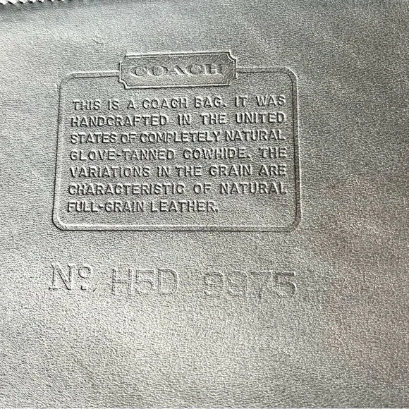 Vintage COACH Curtis Bag, Black No. 9975 - Picture 12 of 15